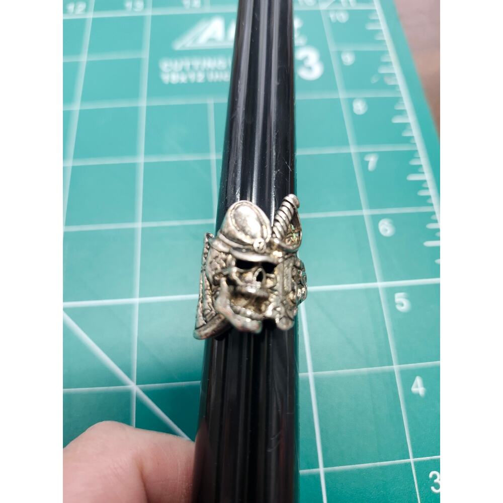 CIVIL WAR SOLDIER W SWORD BIKER RING sz 8 stainless steel